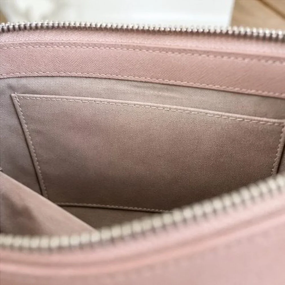 Blush Saffiano Crossbody Bag